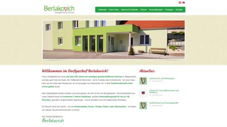 Website Gasthof Berlakovich