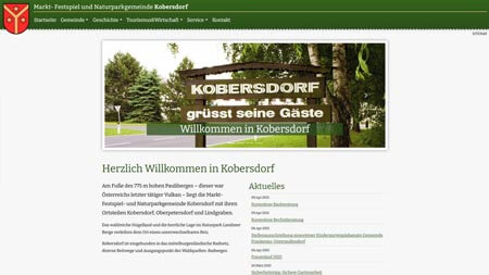 Website Gemeinde Kobersdorf