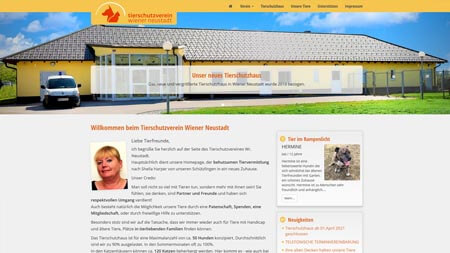 Website Tierschutzverein 2700